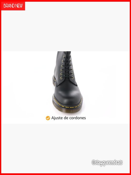 Unisex Combat Boots Lace-Up Ankle Boots Vegan Leather Durable main image 5